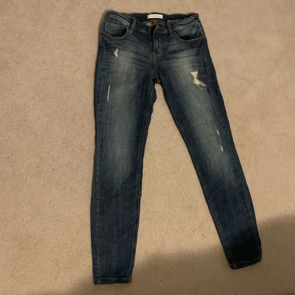 Distressed jeans